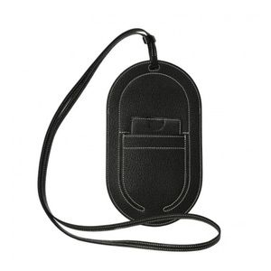 Hermes Chevre Mysore In-The-Loop Phone To Go GM Case Black